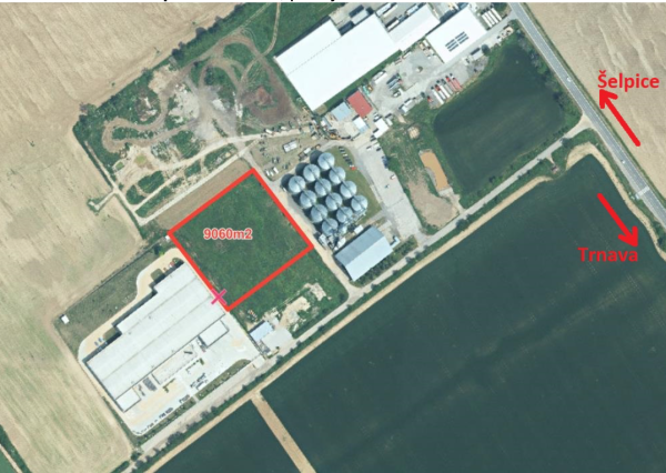 Industriegrundstück 9.060 m² mit Baugenehmigung, Šelpice