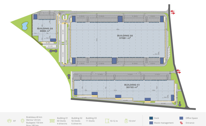 Lagerhalle Dunajská Streda 7000m2