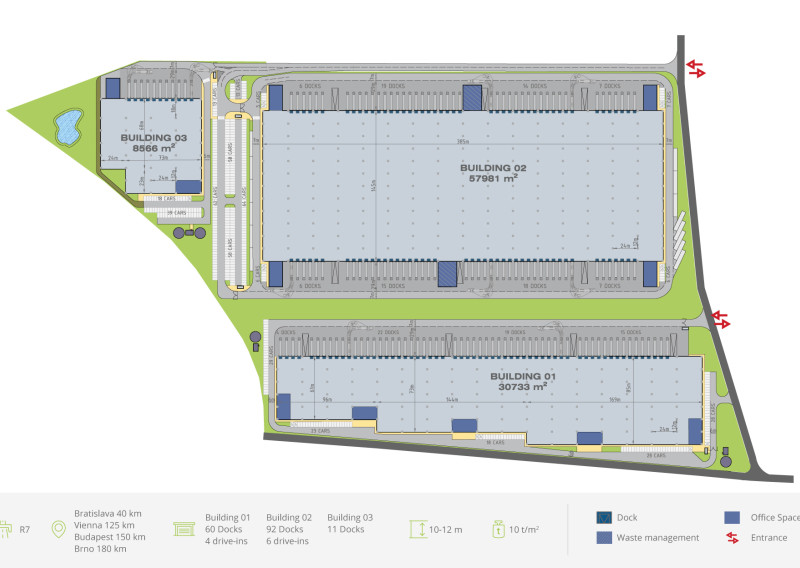 Lagerhalle Dunajská Streda 7000m2